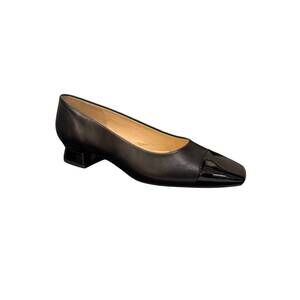 NEW BRUNATE women's biba leather pumps in softlack nero nappa nero
